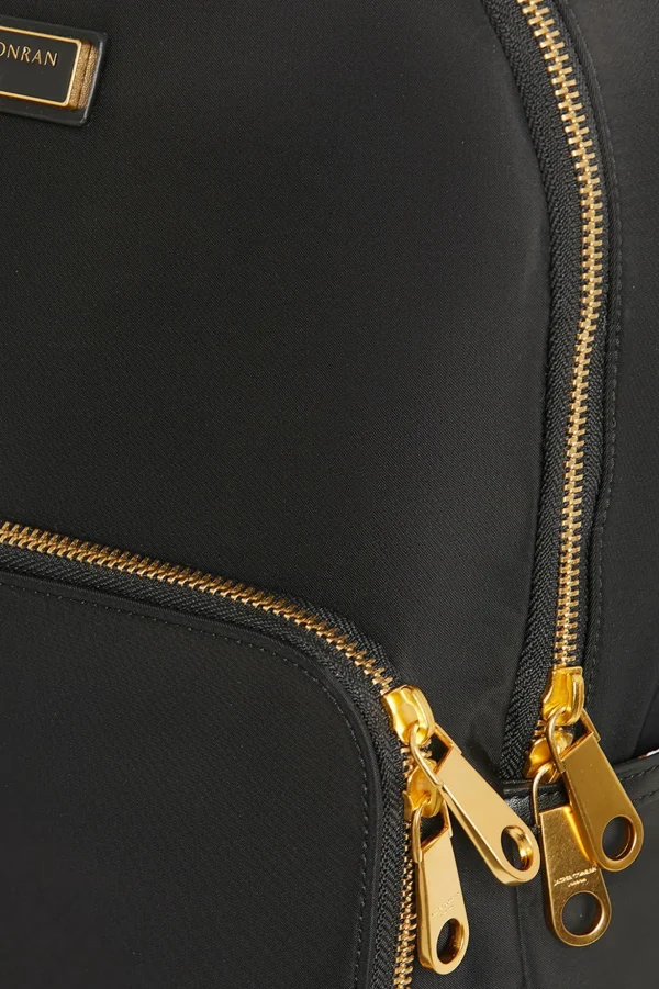 Jasper Conran Alana Backpack Dome Black Matte Smooth Cheap