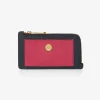 Jasper Conran Astrid Leather Zip Coin & Card Holder Red Orange Fashion