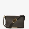 Jasper Conran Beatrix Leather Flap Messenger Black Flash Sale