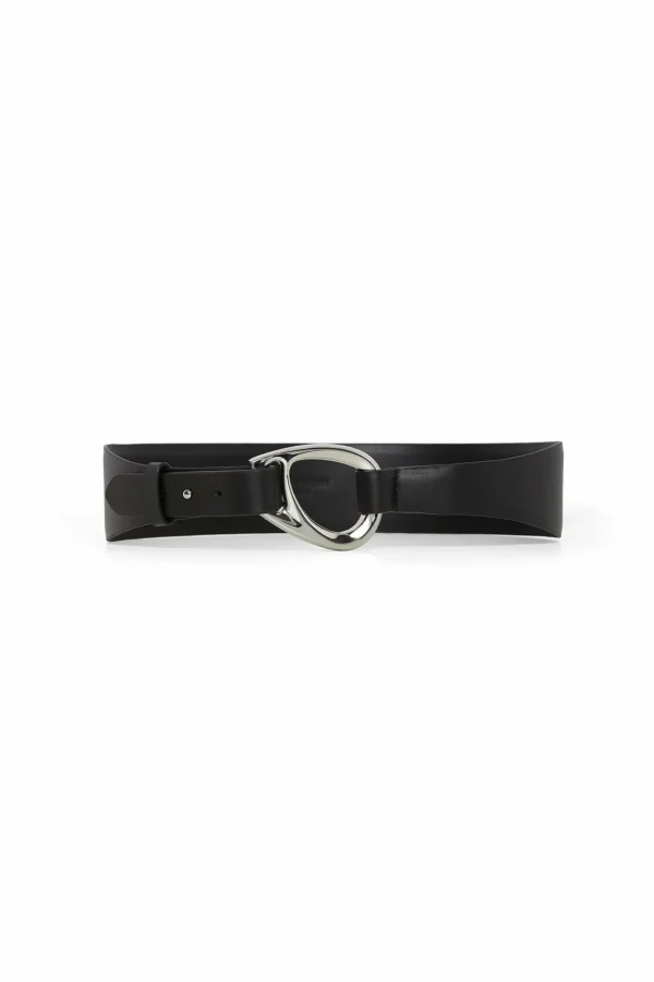 Jasper Conran Bee Leather Belt Black Flash Sale