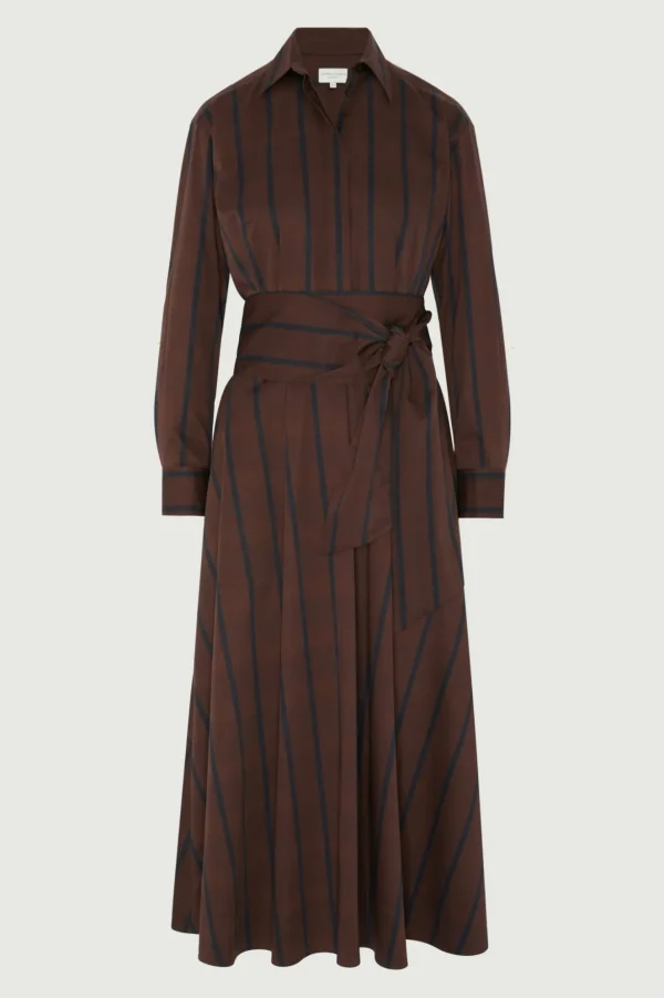 Jasper Conran Blythe Stripe Full Skirt Shirt Dress Best Sale