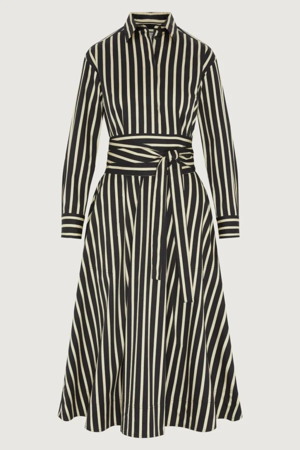 Jasper Conran Blythe Stripe Full Skirt Shirt Dress Best Sale