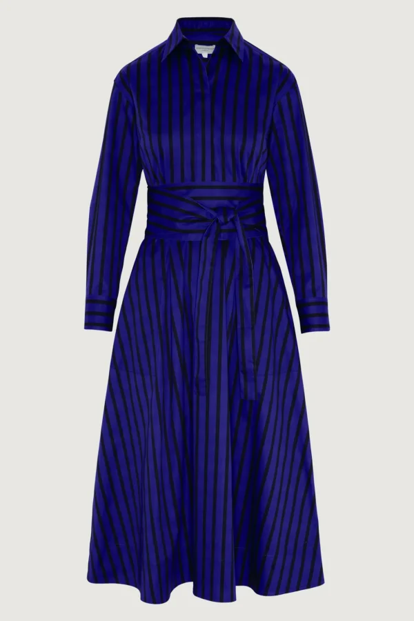 Jasper Conran Blythe Stripe Full Skirt Shirt Dress Best Sale