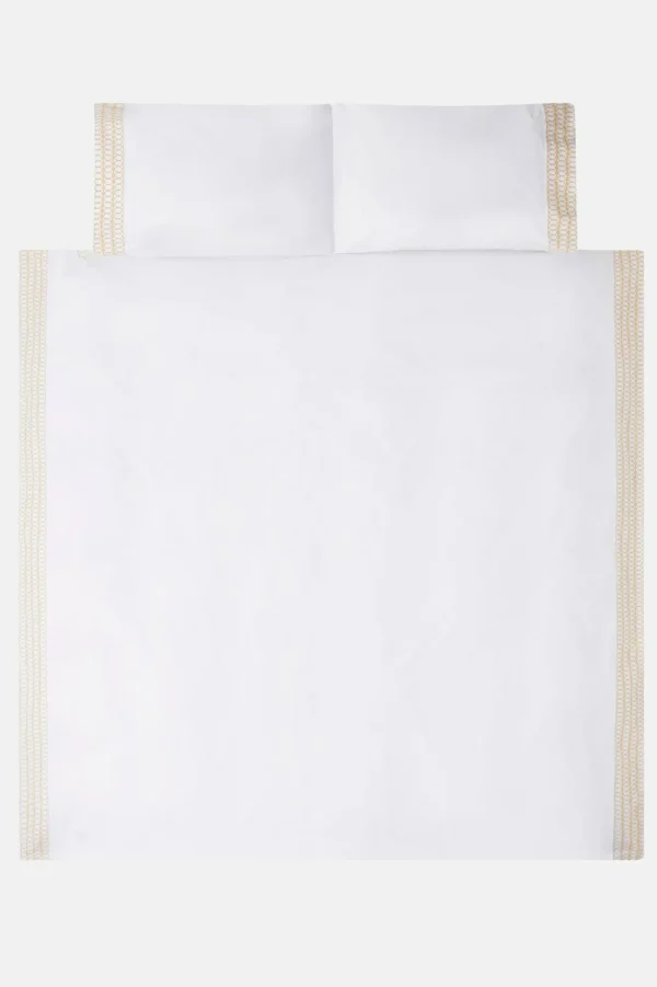 Jasper Conran Circles Embroidered Border Duvet Cover Outlet