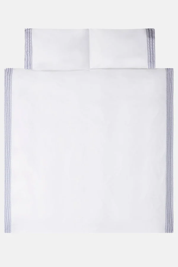 Jasper Conran Circles Embroidered Border Duvet Cover Outlet