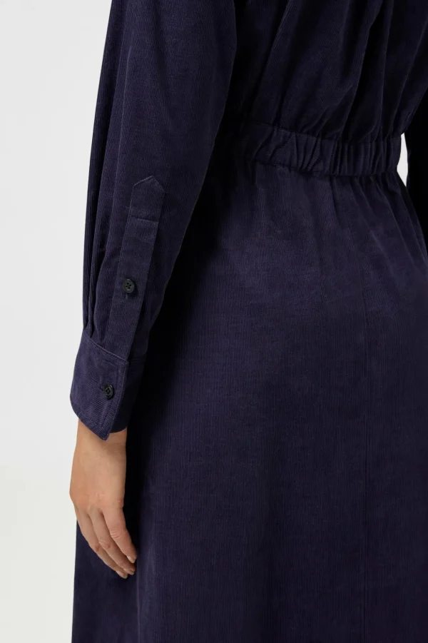 Jasper Conran Constance Needlecord Shirt Dress Blue Shop