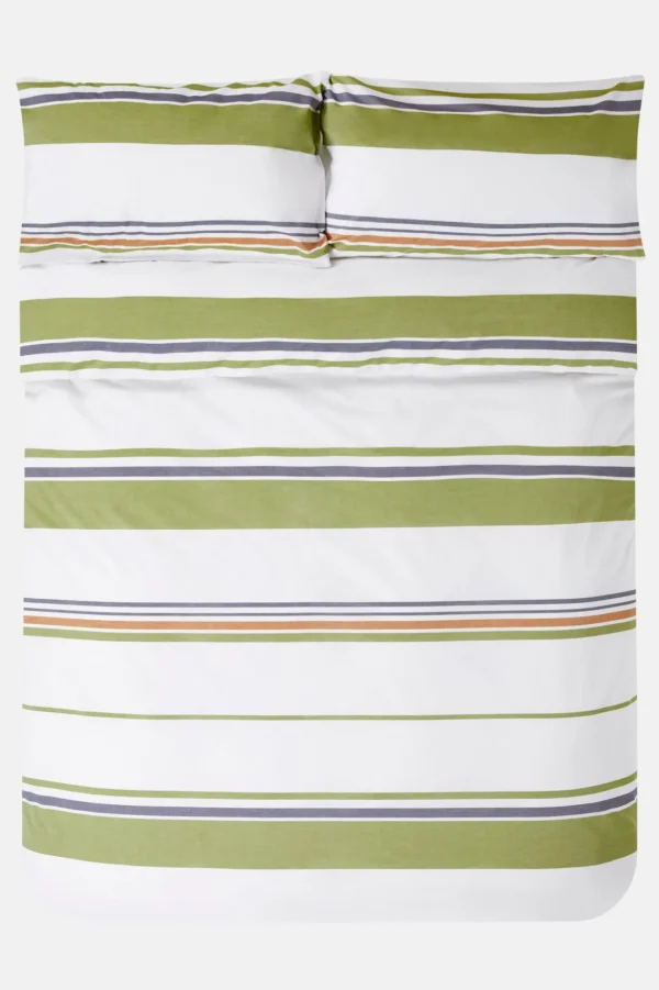 Jasper Conran Multi Stripe Percale Duvet Set Spinach Sudan Peacoat Stripe Best