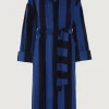 Jasper Conran Soft Lightweight Woven Stripe Hooded Robe Best