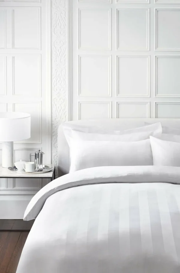 Jasper Conran 500 Thread Count Satin Stripe Duvet Cover Flash Sale